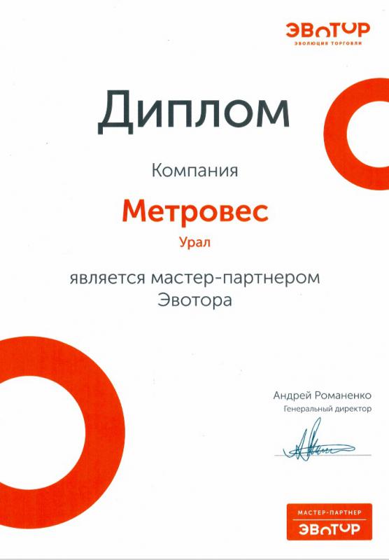 Мастер-Партнер ЭВОТОР