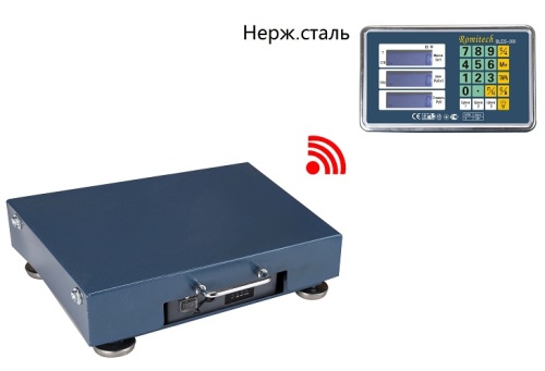 Весы Romitech BLES-600 (600кг/200г; 500х600) Т платформенные беспроводные