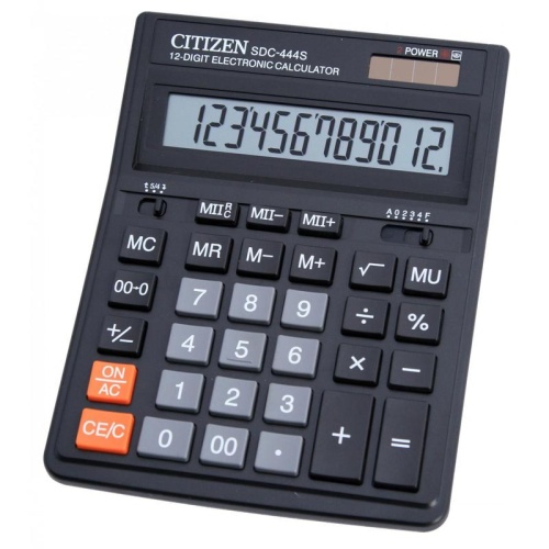Калькулятор Citizen 444-SDC 12 раз. 2 пит.